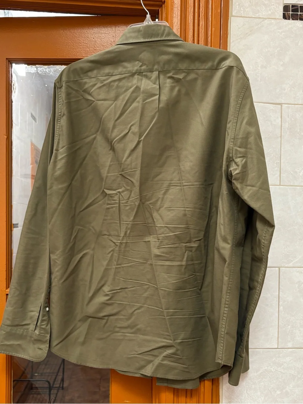 J. Crew Olive Green Button-Down Dress Shirt